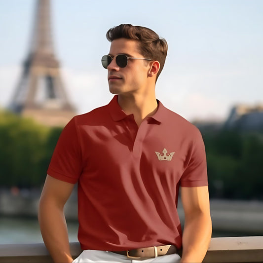 Royal Wear Signature Polo – Maroon