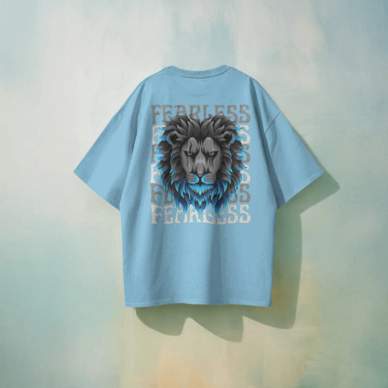 Oversized Classic T-Shirt | "Fearless" Edition - Baby Blue