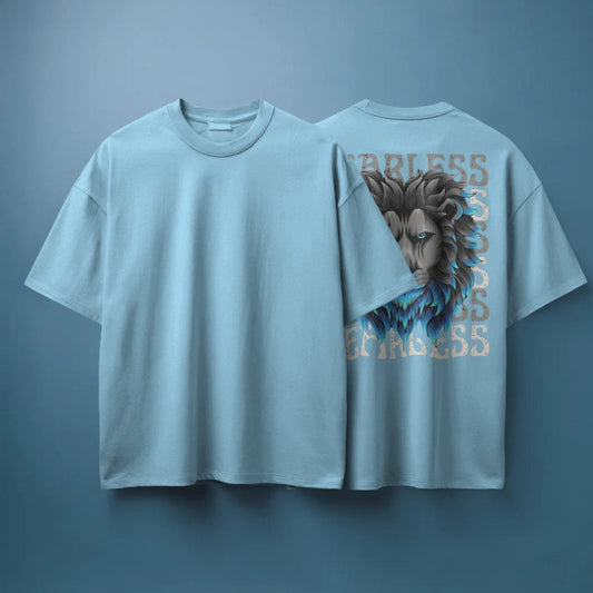 Oversized Classic T-Shirt | "Fearless" Edition - Baby Blue
