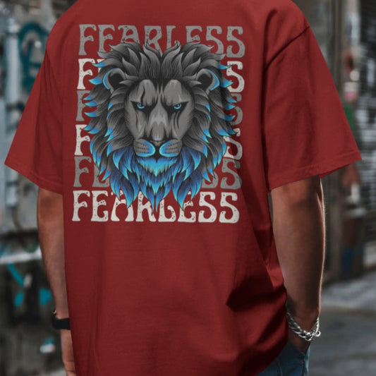 Oversized Classic T-Shirt | "Fearless" Edition - Maroon