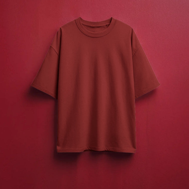 Oversized Classic T-Shirt | "Fearless" Edition - Maroon