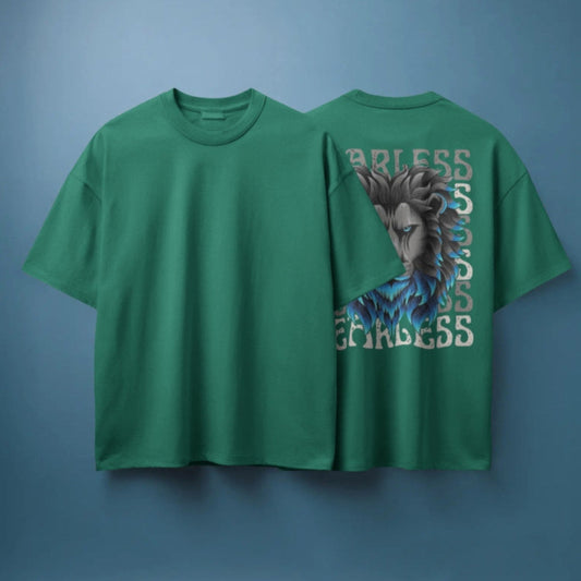 Oversized Classic T-Shirt | "Fearless" Edition - Bottle Green