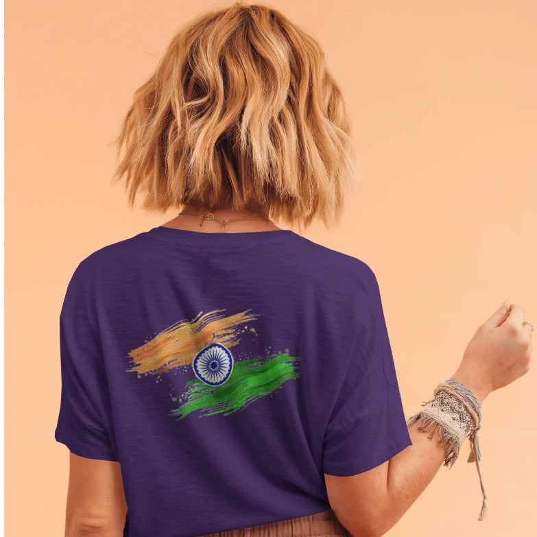Unisex Basic T-Shirt | "India: My Pride" Edition - Purple