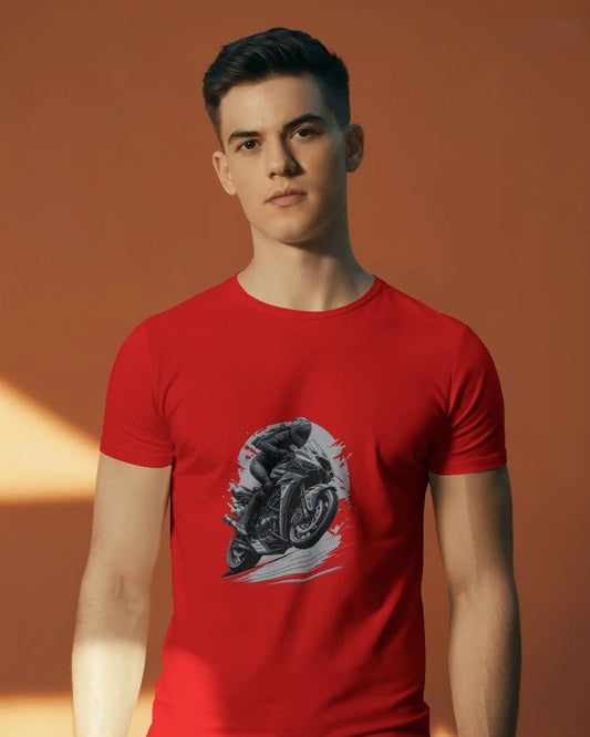 Racer Graphic T-Shirt - Red