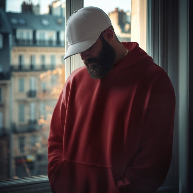 Oversized Hoodie | "Criminal Money" Edition – Maroon