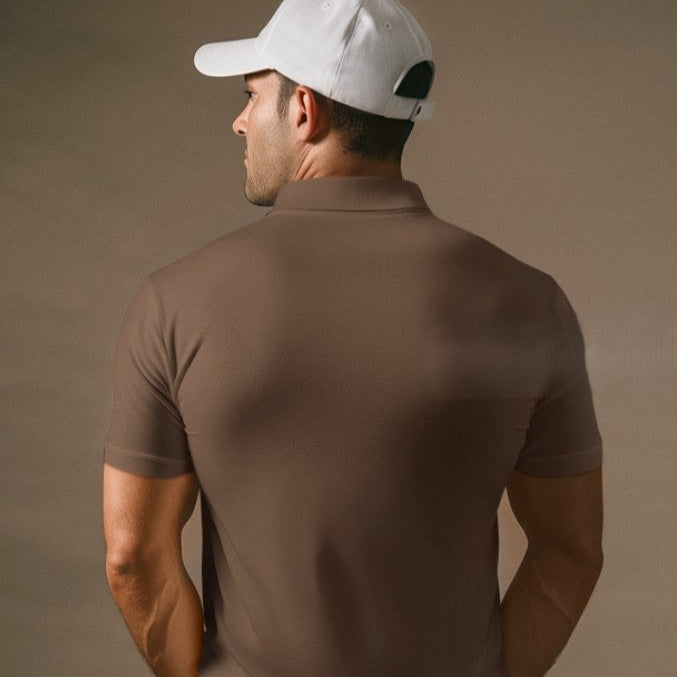 Royal Wear Signature Polo – Coffee Brown