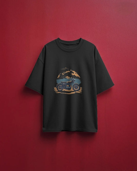 Oversized T-Shirt – "Ride Beyond" Edition - Black