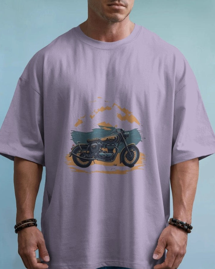 Oversized T-Shirt – "Ride Beyond" Edition - Lavender