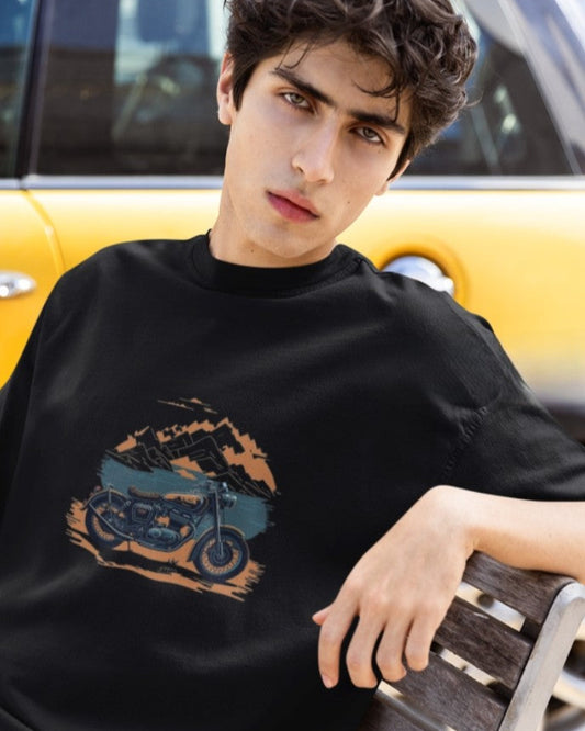 Oversized T-Shirt – "Ride Beyond" Edition - Black