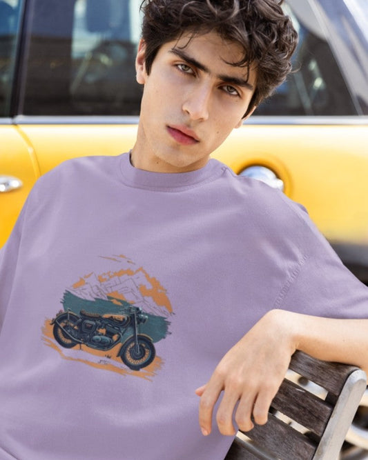 Oversized T-Shirt – "Ride Beyond" Edition - Lavender