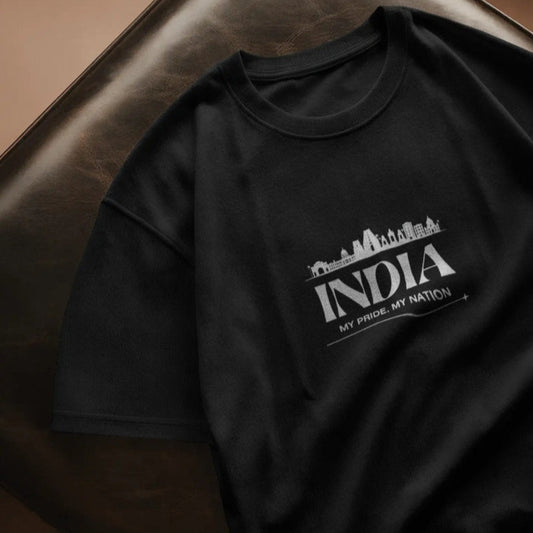 Unisex Basic T-Shirt | "India: My Pride" Edition - Black