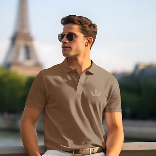 Royal Wear Signature Polo – Coffee Brown