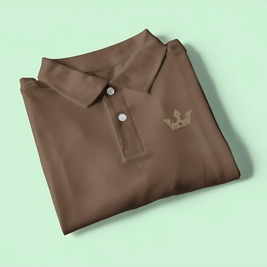 Royal Wear Signature Polo – Coffee Brown